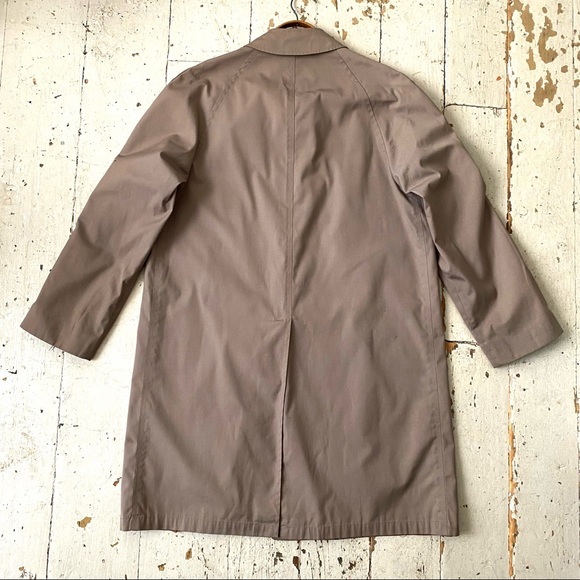 Nino Cerruti Vintage Rue Royale Taupe Trench Coat - Picture 5 of 10